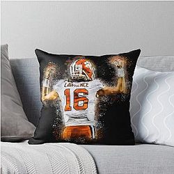 Football Player Trevor Lawrence Gift for Men & Women Throw Pillow