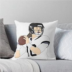 Jacksonville Jaguars Trevor Lawrence Throw Pillow