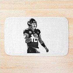 Trevor Lawrence Pencil Drawing Style Bath Mat