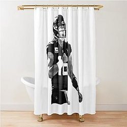 Trevor Lawrence Pencil Drawing Style Shower Curtain