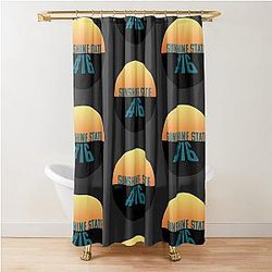 Trevor Lawrence Jacksonville Jaguars Sunshine State Circle Design Shower Curtain