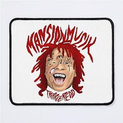 Vibrant Grunge Style Trippie Redd Mouse Pad