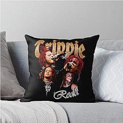 Grunge Art Style Throw Pillow