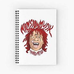 Vintage Grunge Style Trippie Redd Spiral Notebook