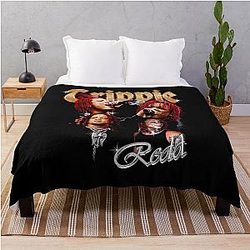 Grunge Art Style Throw Blanket