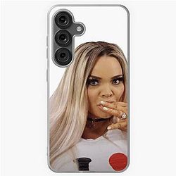 Trisha Paytas eating a Samsung Galaxy case