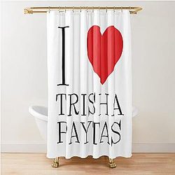I Heart Classic Trisha Paytas Shower Curtain