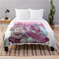 Trisha Paytas 90s Bootleg Throw Blanket
