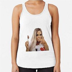 Trisha Paytas Wearing Racerback Tank Top