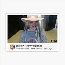 Trisha Paytas anxiety Sticker