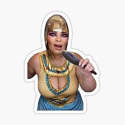 Trisha Paytas Egyptian King Tut Buried with a Donkey Sticker