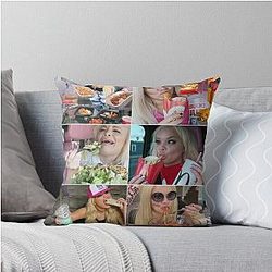 Trisha Paytas Eating Show Mukbang Queen of YouTube Throw Pillow