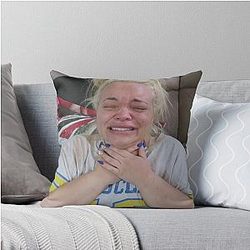 Trisha Paytas Crying Meme Pillow