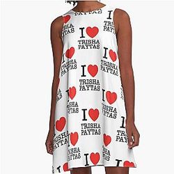 I Love Trisha Paytas A line Dress