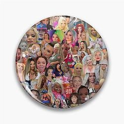 Trisha Paytas Collage Pin
