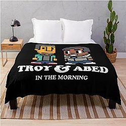 My Favorite People Troy Abed Art Throw Blanket
