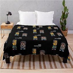 Troy and Abed Community TV show Black Throw Blanket