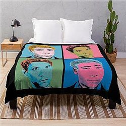 Troy and Abed Warhol Throw Blanket