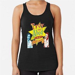 Troy and Abed in the Morning Racerback Tank