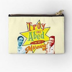 Troy and Abed in the Morning Zipper Pouch
