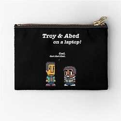 Troy and Abed Community TV show Black Zipper Pouch