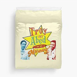 Troy and Abed in the Morning Duvet Cover