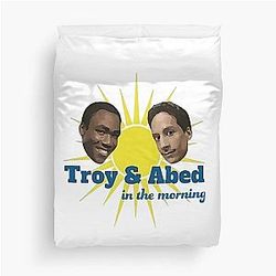 Troy and Abed Morning Duvet Cover