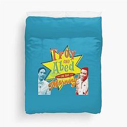 Troy and Abed in the Morning Duvet Cover
