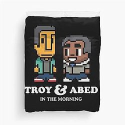 My Favorite People Troy Abed Art Duvet Cover