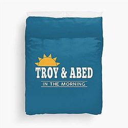 Troy and Abed in the Morning Duvet Cover