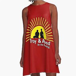 Troy and Abed in the Morning Line Dress