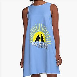 Troy and Abed In The Morning A Line Dress