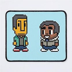Troy and Abed Community TV show - black Mouse Pad