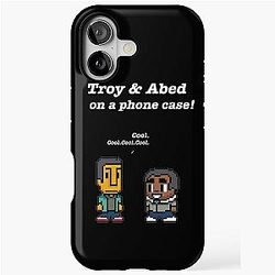 Troy and Abed Community TV show black iPhone Tough Case