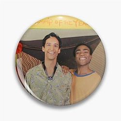 Troy and Abed on a Cover Pin