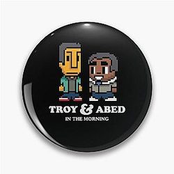 My Favorite People Troy Abed Art Pin