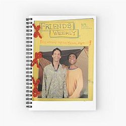 Troy and Abed on a Spiral Notebook
