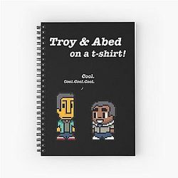 Troy and Abed Poster Vintage Spiral Notebook