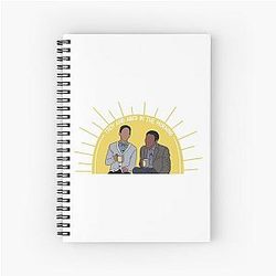 Troy and Abed in the Morning Community Spiral Notebook