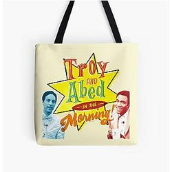 Troy and Abed in the Morning All Over Print Tote Bag