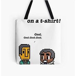 Troy and Abed Community TV Show All Over Print Tote Bag