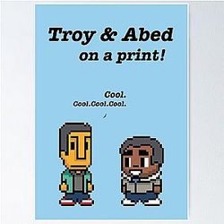 Troy and Abed Community TV show Poster