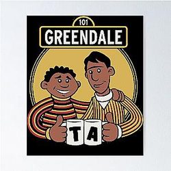 Troy and Abed Funny Gifts Vintage Poster