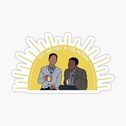 Troy and Abed in the Morning Community Sticker
