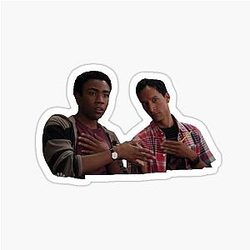 Troy and Abed Sticker