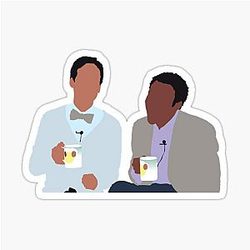 Troy and Abed Community Stickers