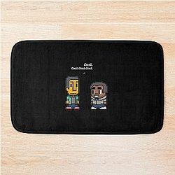 Troy and Abed Community TV Show Black Bath Mat