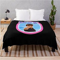 Troy Bolton Says Bet On It High School Musical Zac Efron Fan Art Throw Blanket