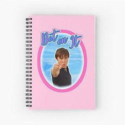 Troy Bolton Says Bet On It High School Musical Zac Efron Spiral Notebook
