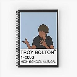 Troy Bolton HSM Spiral Notebook